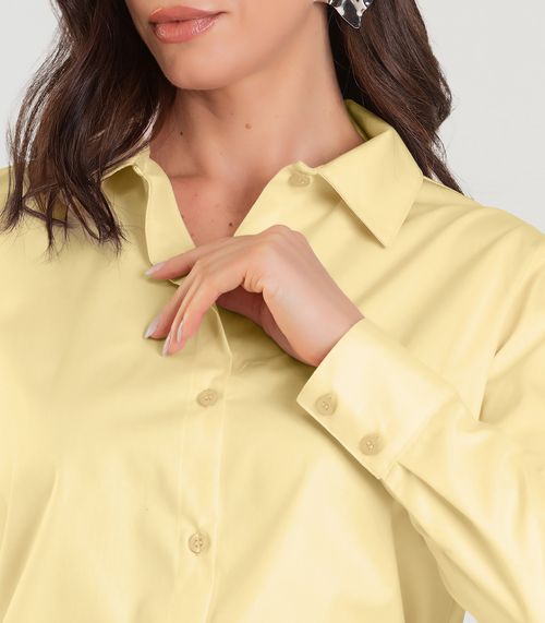 Camisa Feminina manga longa Dianna Amarelo