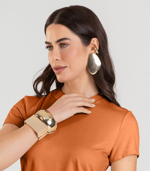 Blusa Feminina Manga Curta Dianna Laranja