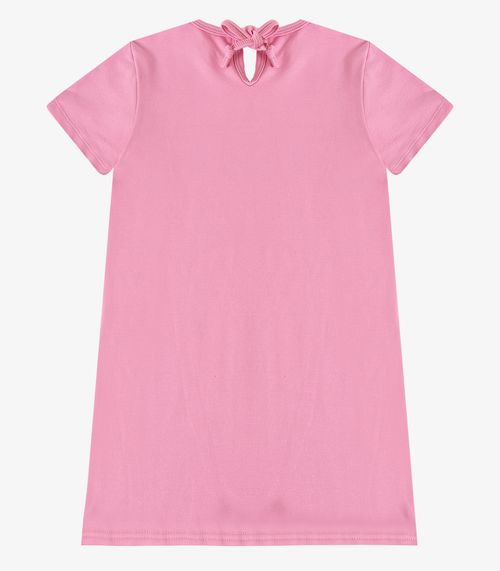 Vestido Feminino Infantil em Molecotton Select Rosa