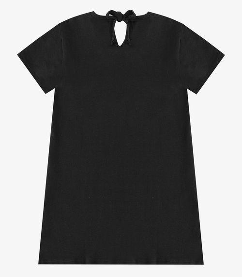 Vestido Feminino Infantil em Molecotton Select Preto