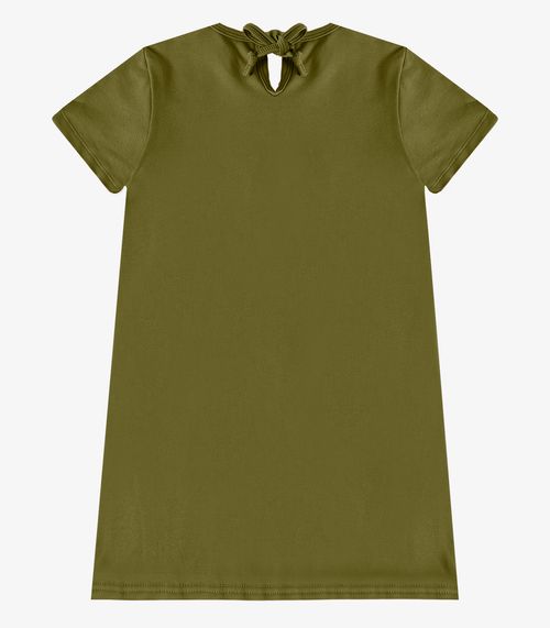 Vestido Feminino Infantil em Molecotton Select Verde