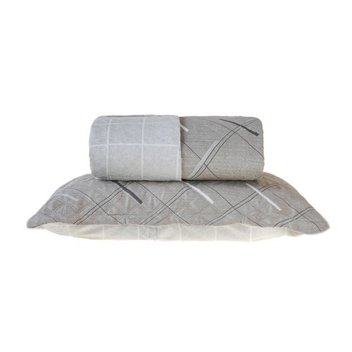 Jogo Cobre-leito Dupla Face Queen Bene Casa Bege