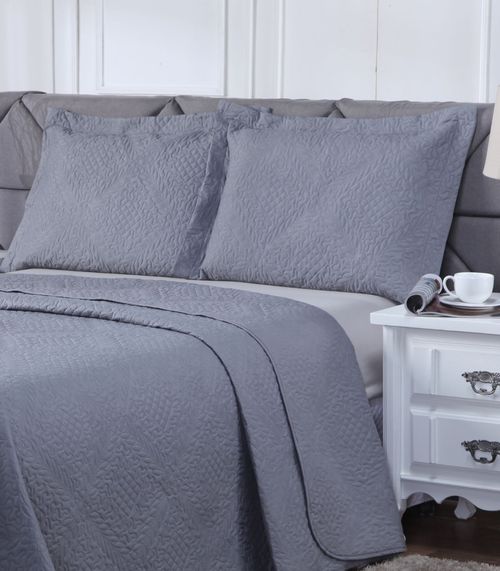 Porta Travesseiro Microfibra Avulso La Dotta Cinza