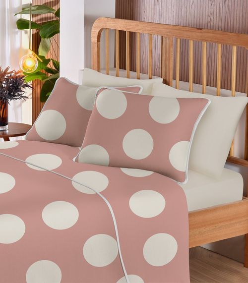 Jogo De Cama King Premium 4 Peças Vivaldi Rosa