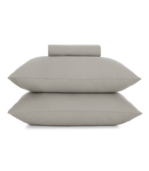 Jogo de Cama King Malha Fio Penteado Altenburg Cinza