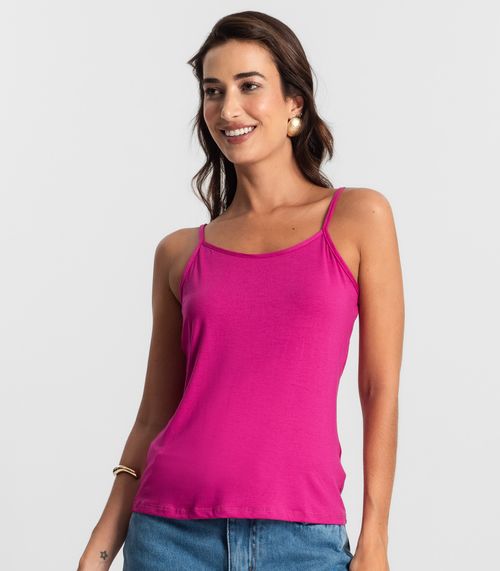 Blusa Feminina de Alças Básica Rovitex Rosa