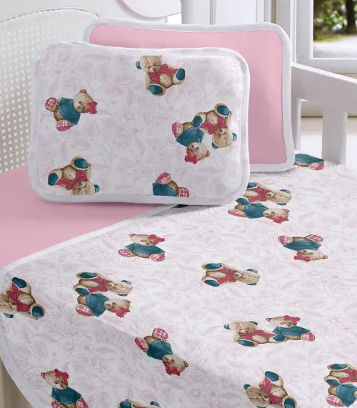 Fronha Avulsa Baby Estampada Vivaldi Rosa