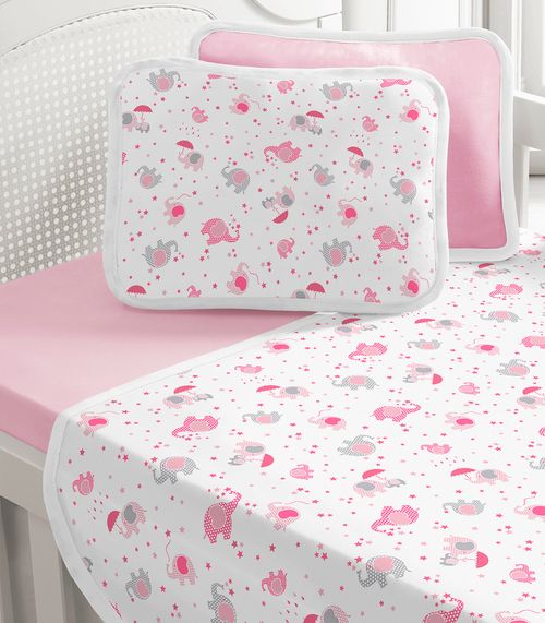 Jogo Cama Baby Estampado Vivaldi Cinza