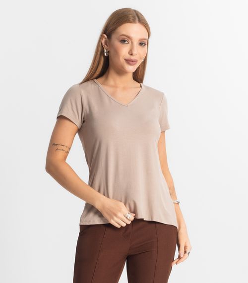 Blusa Feminina Básica Select Marrom