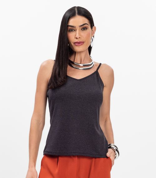 Blusa de Alça Infinita Cor Preto