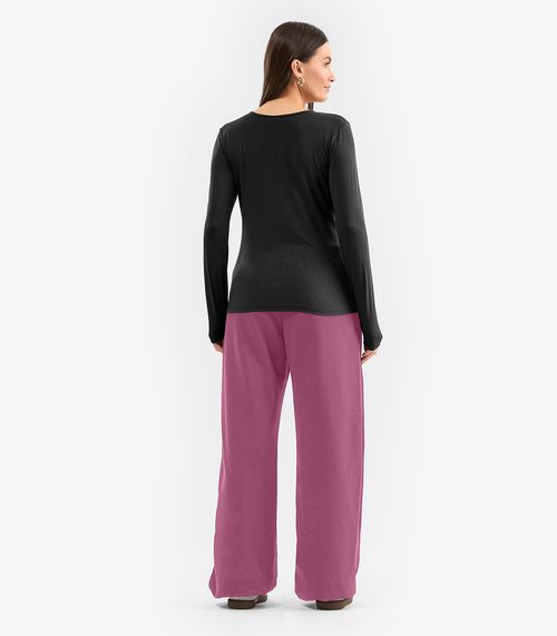 Calça Feminina em Moletom Rovitex Rosa