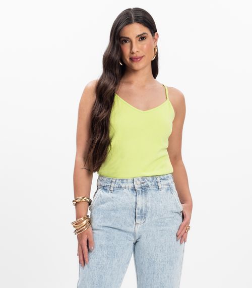 Blusa de Alça Infinita Cor Verde