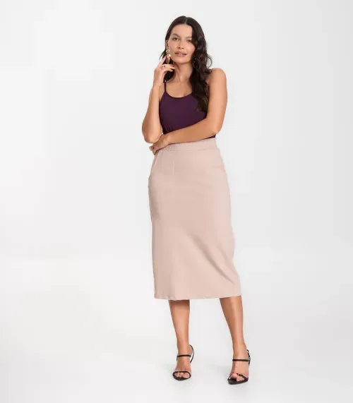 Saia Feminina Select Bege