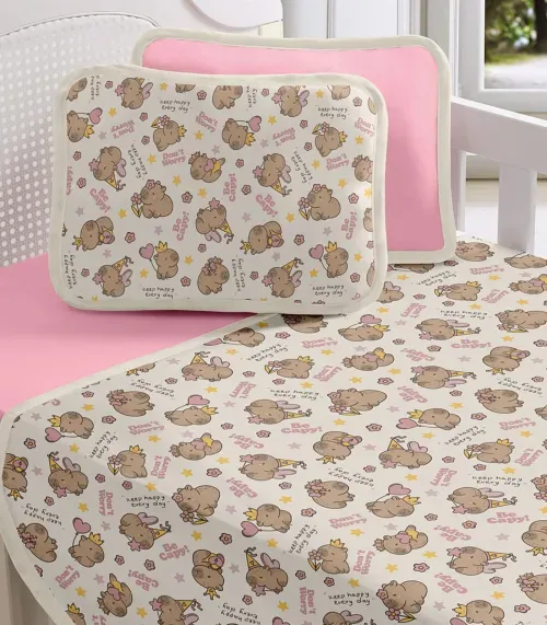 Fronha Avulsa Baby Estampada Vivaldi Rosa
