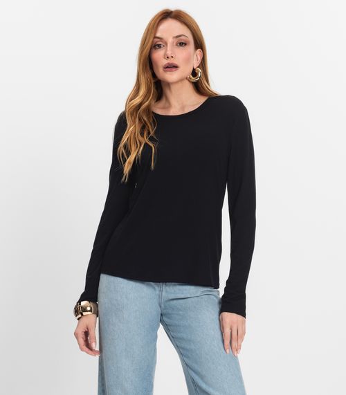 Blusa Manga Longa Select Preto