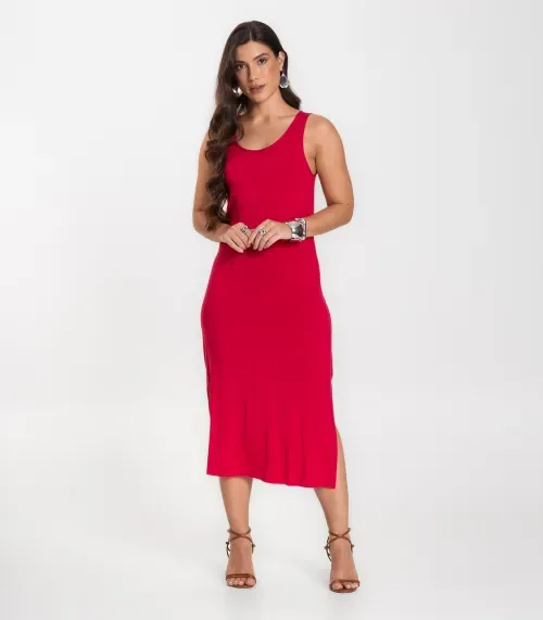 Vestido Midi Feminino Select Pitanga