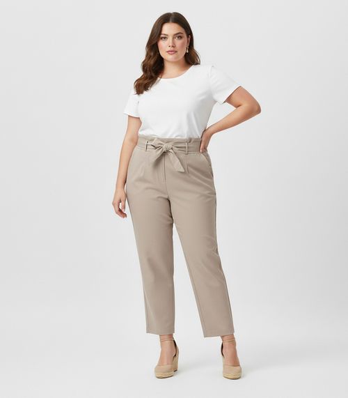 Calça Feminina Plus Size Marrante Renaluci Bege