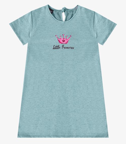 Vestido Infantil em Moletinho Maquenetado Select Verde