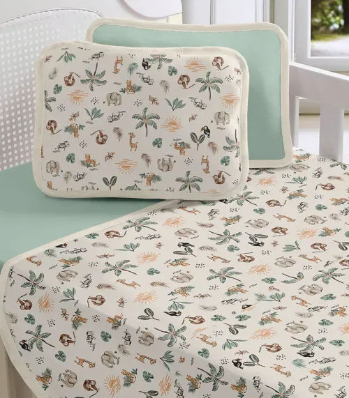 Fronha Avulsa Baby Estampada Vivaldi Verde