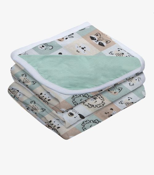 Manta Dupla Face Baby Vivaldi Verde