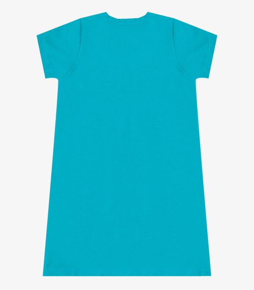 Vestido Feminino Infantil em Molecotton Select Azul