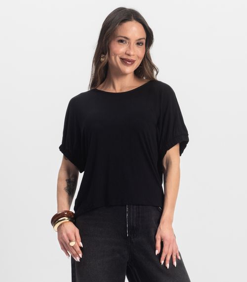 Blusa Viscose Infinita Cor Preto