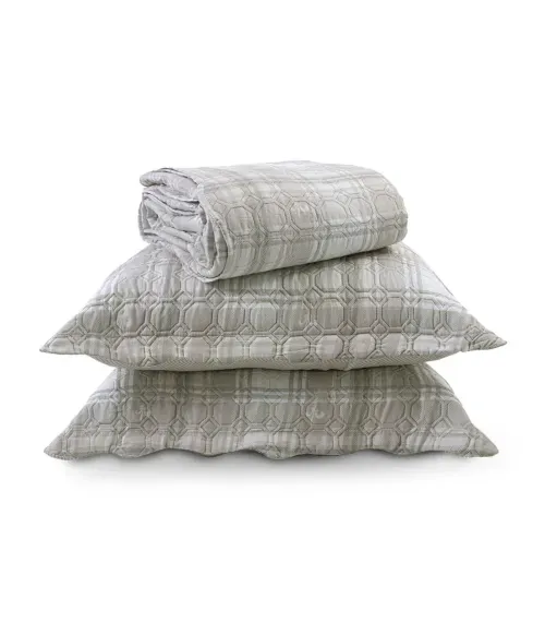 Kit Cobre Leito Matelassê Casal Appel Bege