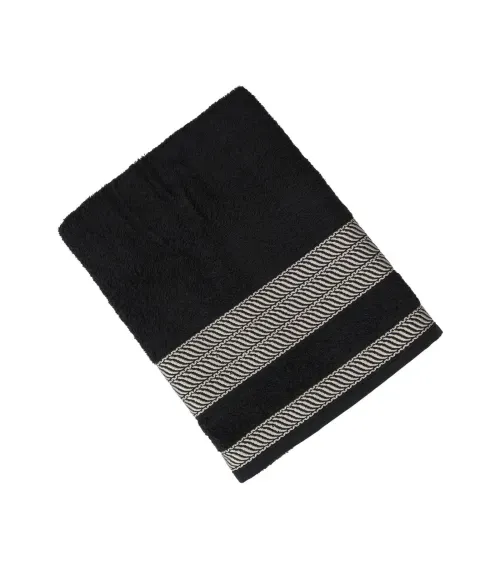 Toalha De Banho Siena De Algodão Atlantica Preto