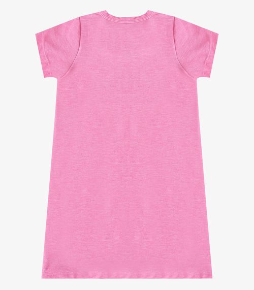 Vestido Feminino Infantil em Molecotton Select Rosa