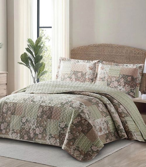 Kit Cobre Leito Matelassê Queen Appel Rosa