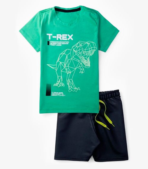 Conjunto Infantil Menino Brilha No Escuro Select Verde