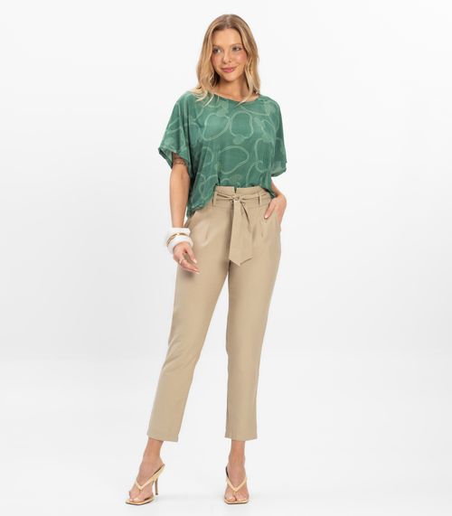 Calça Feminina Marrante Clochard Renaluci Bege