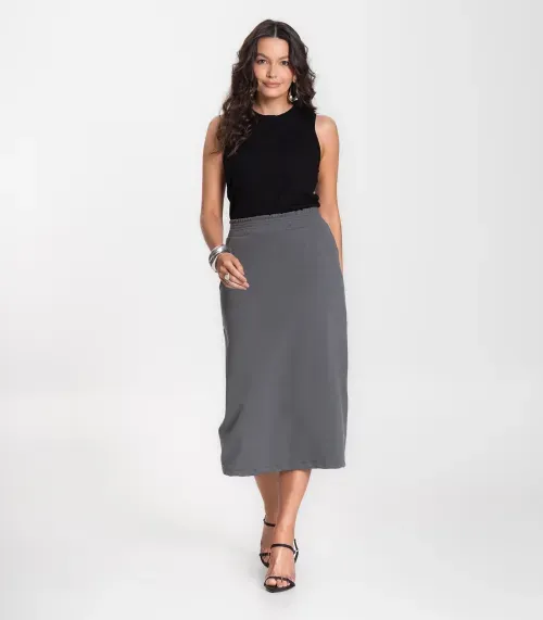 Saia Feminina Select Cinza