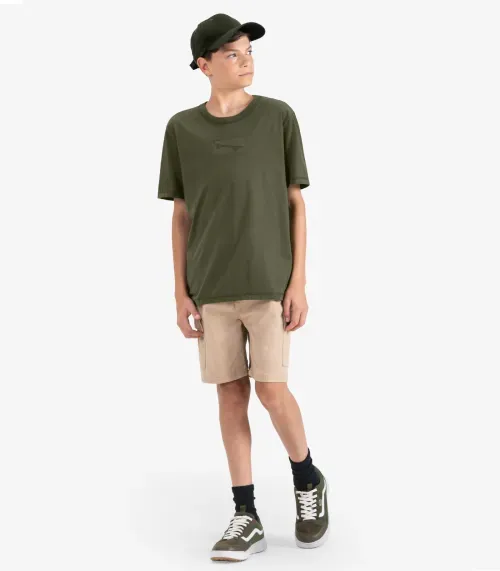 Camiseta Juvenil Masculina em Meia Malha Minty Verde