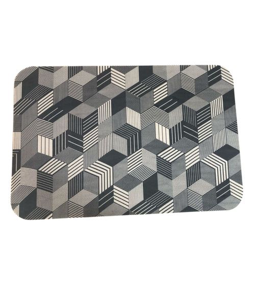 Tapete Cozinha Base Antiderrapante Tapetes Junior Cinza