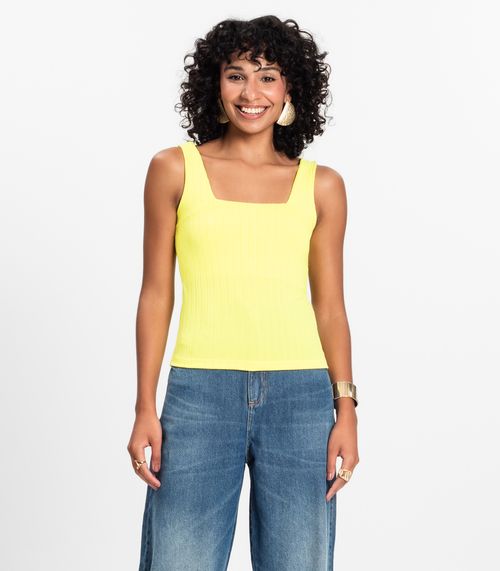 Regata Canelada Feminina Infinita Cor Verde