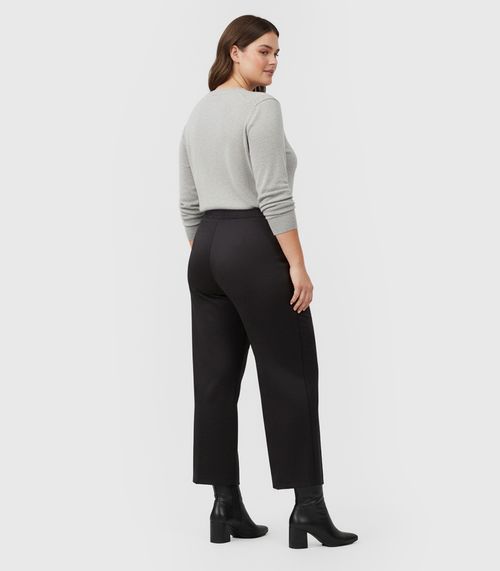 Calça Feminina Pantalona Plus Size Renaluci Preto