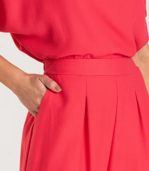 Calça Feminina Pantalona Dianna Vermelho