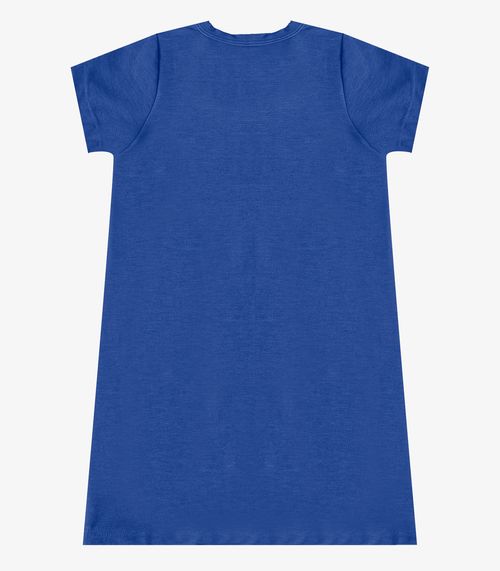 Vestido Feminino Infantil em Molecotton Select Azul