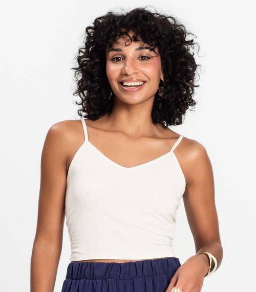 Blusa de alça Infinita Cor Bege