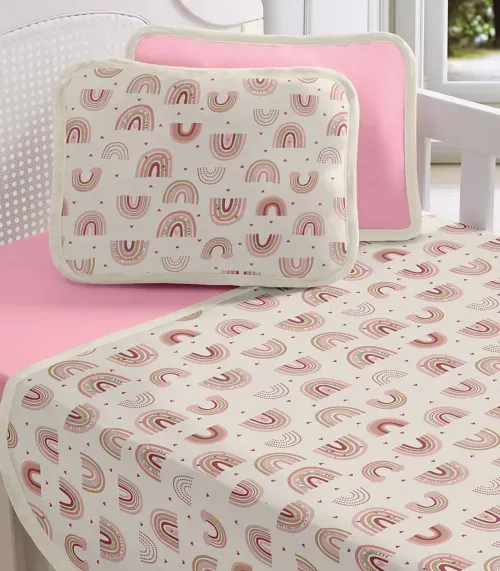Fronha Avulsa Baby Estampada Vivaldi Rosa