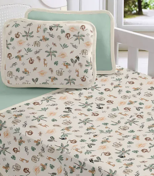 Jogo Cama Baby Estampado Vivaldi Verde