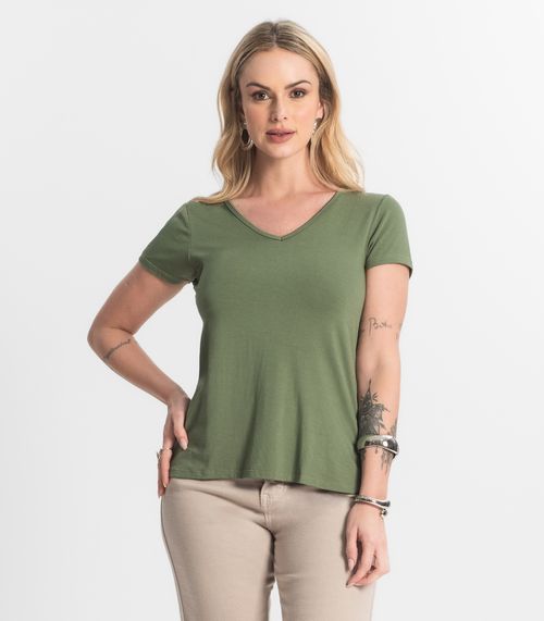 Blusa Feminina Básica Select Verde