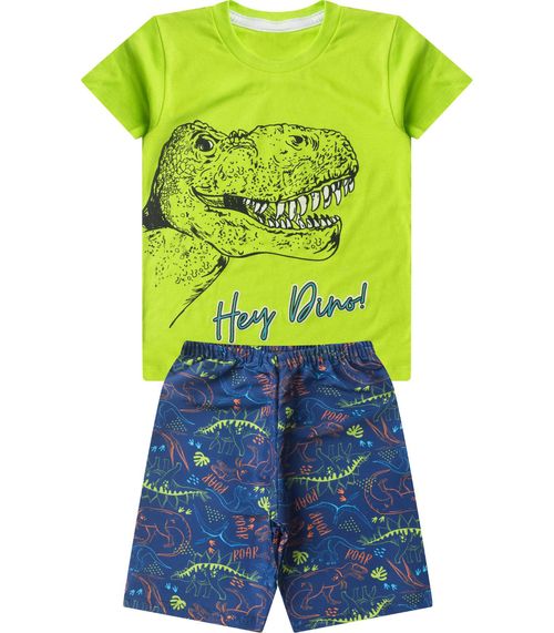 Conjunto Infantil Menino Curto Estampado Select Verde