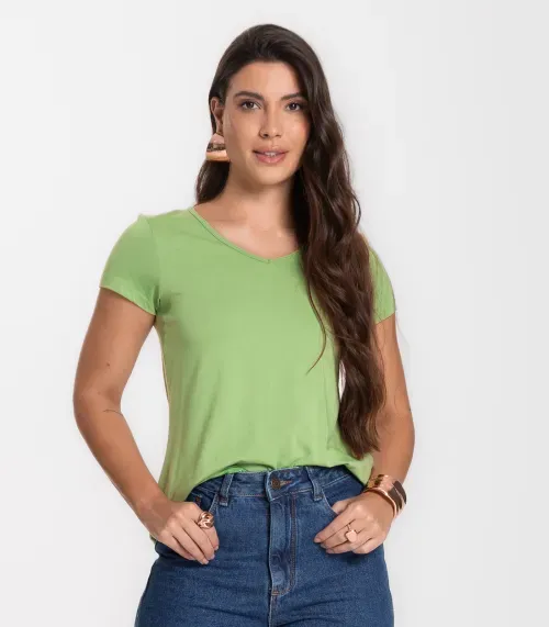 Blusa Feminina Básica Select Verde