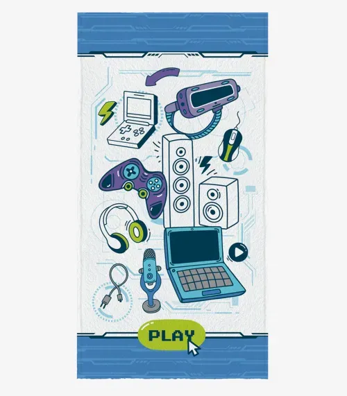 Toalha de Banho Infantil Estampada Lepper Branco