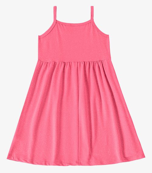 Vestido Feminino Infantil de Alças Select Rosa