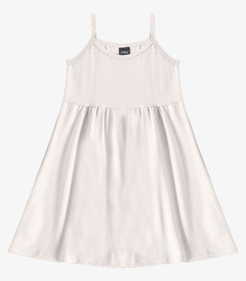 Vestido Feminino Infantil de Alças Select Bege