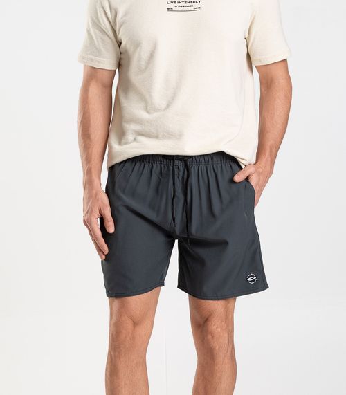Bermuda Masculina Lisa De Microfibra Long Bong Cinza