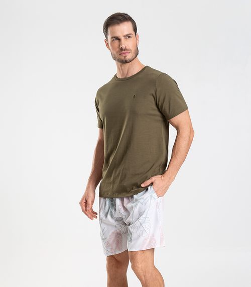 Bermuda Masculina De Microfibra Long Bong Branco